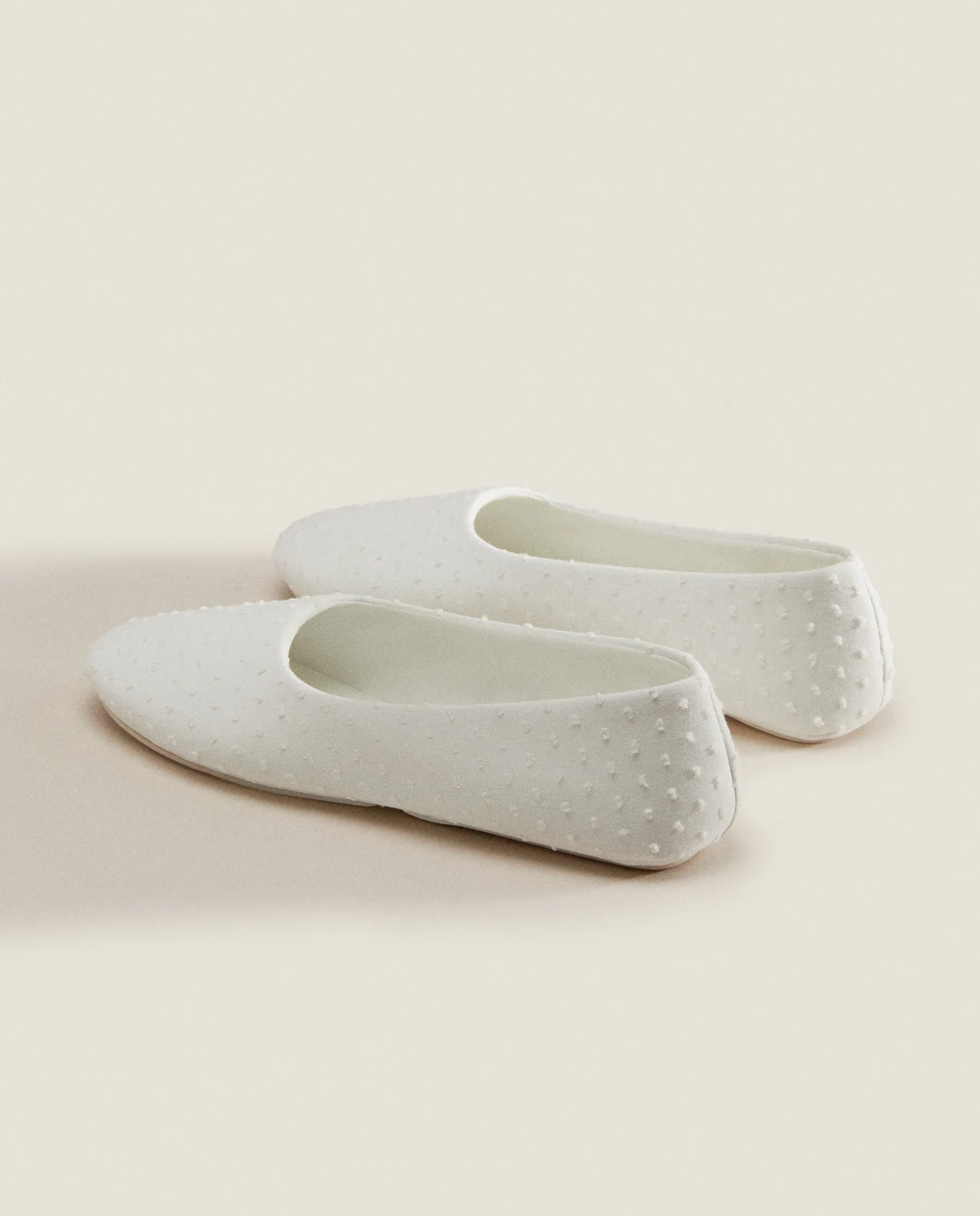 ZARA Home Cotton Ballerina Slippers