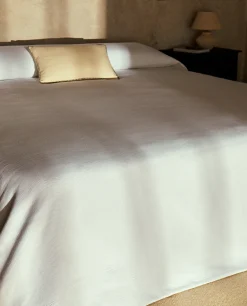 ZARA Home Cotton Bedspread With Border