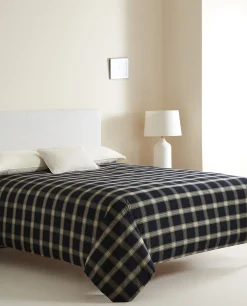 ZARA Home Cotton Check Duvet Cover
