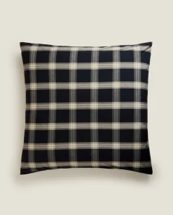 ZARA Home Cotton Check Pillowcase