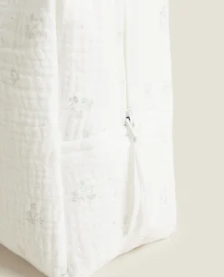 ZARA Home Cotton Chiffon Clover Cosmetic Bag