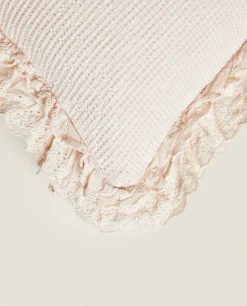 ZARA Home Cotton Jacquard Throw Pillow Cover