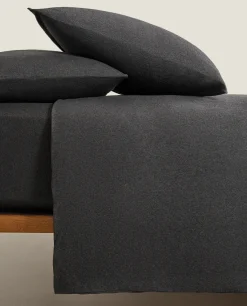 ZARA Home Cotton Jersey Duvet Cover