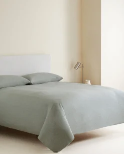 ZARA Home Cotton Jersey Duvet Cover