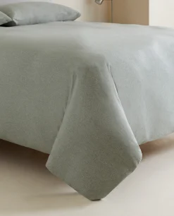 ZARA Home Cotton Jersey Duvet Cover