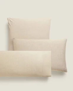 ZARA Home Cotton Jersey Pillowcase