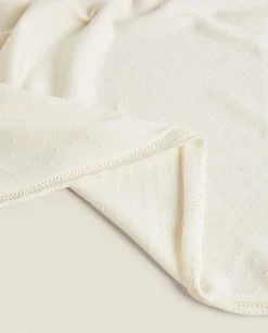 ZARA Home Cotton Knit Blanket