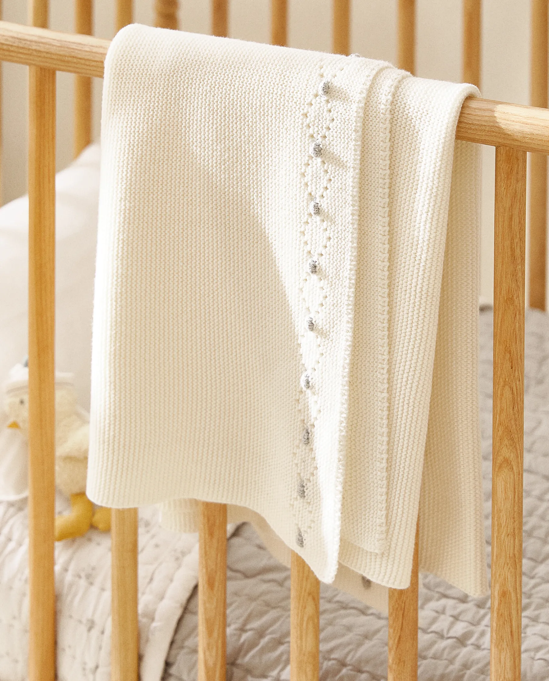 ZARA Home Cotton Knit Blanket