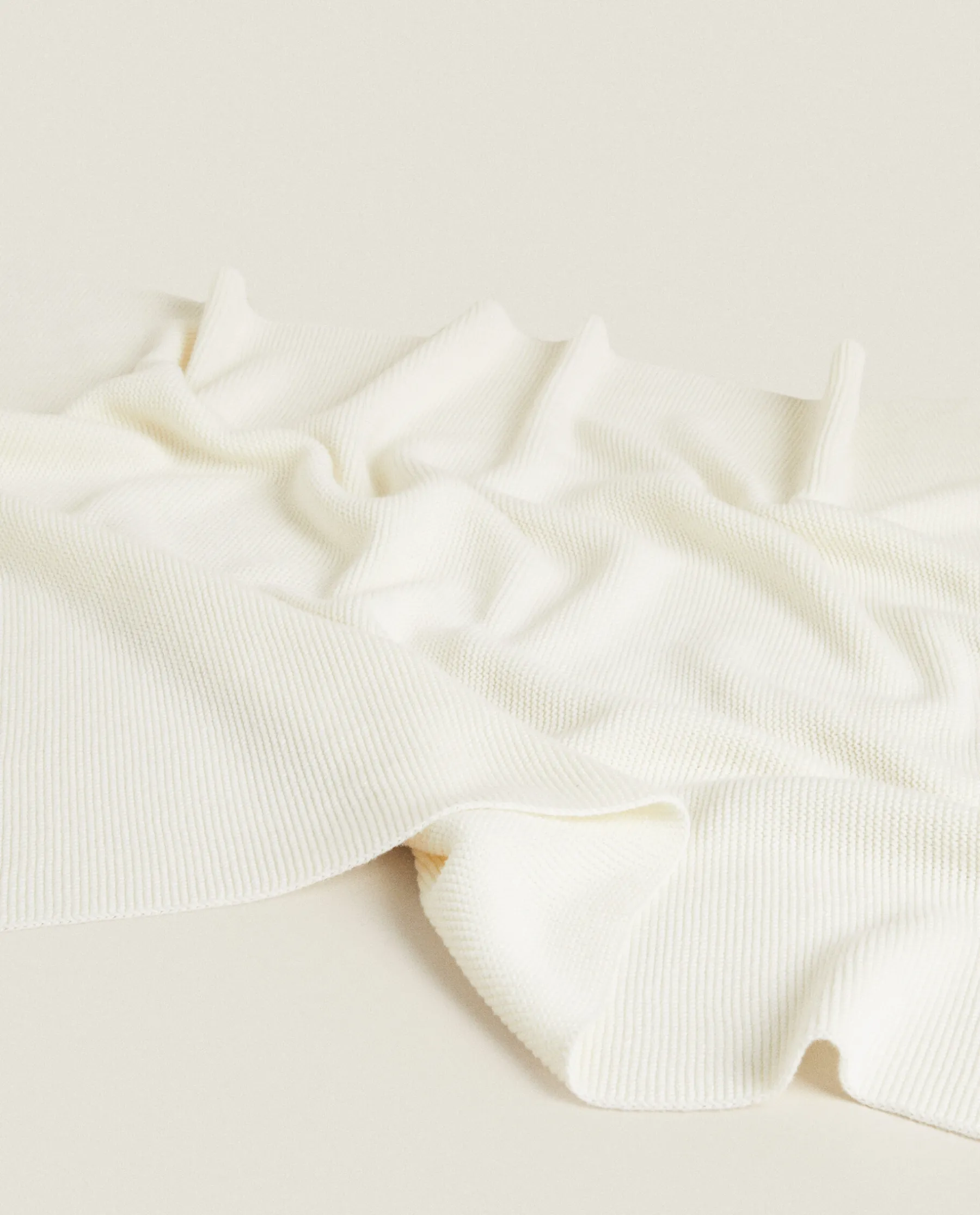 ZARA Home Cotton Knit Blanket