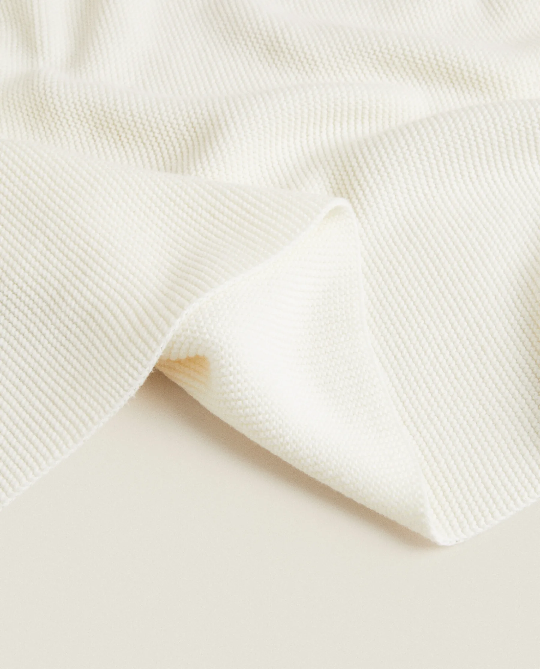 ZARA Home Cotton Knit Blanket