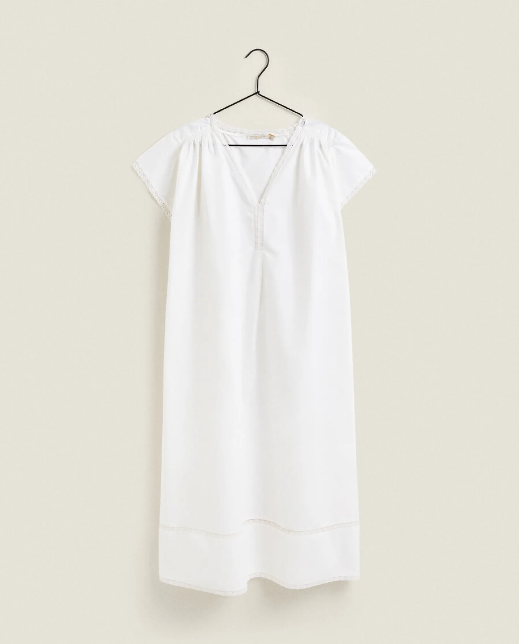ZARA Home Cotton Poplin Nightgown