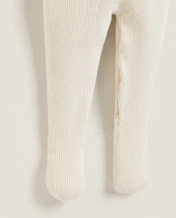 ZARA Home Cotton Romper With Silk And Collar