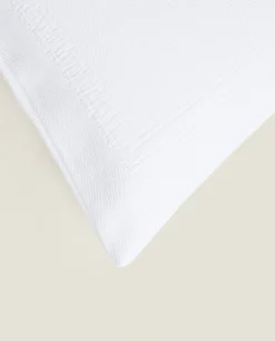 ZARA Home Cotton Throw Pillow Cover With Border