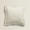 ZARA Home Cotton Throw Pillow Cover With Geometric Design