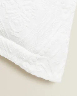 ZARA Home Cotton Throw Pillow Cover With Geometric Design