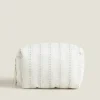 ZARA Home Cotton Toiletry Bag With Border