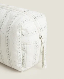 ZARA Home Cotton Toiletry Bag With Border