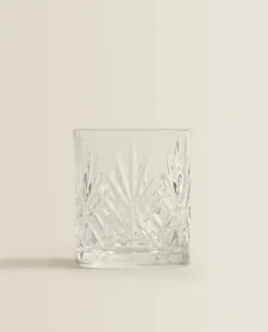 ZARA Home Crystalline Tumbler With Raised Design