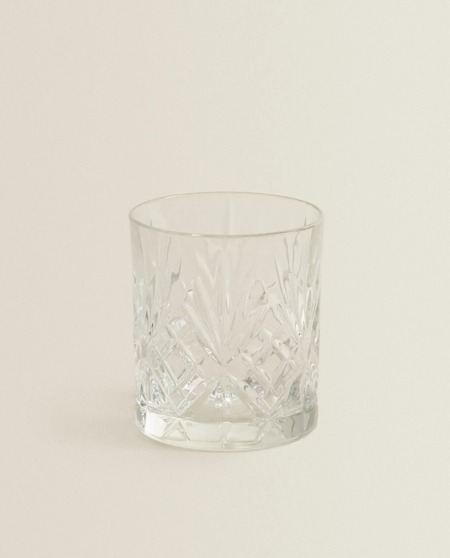 ZARA Home Crystalline Tumbler With Raised Design