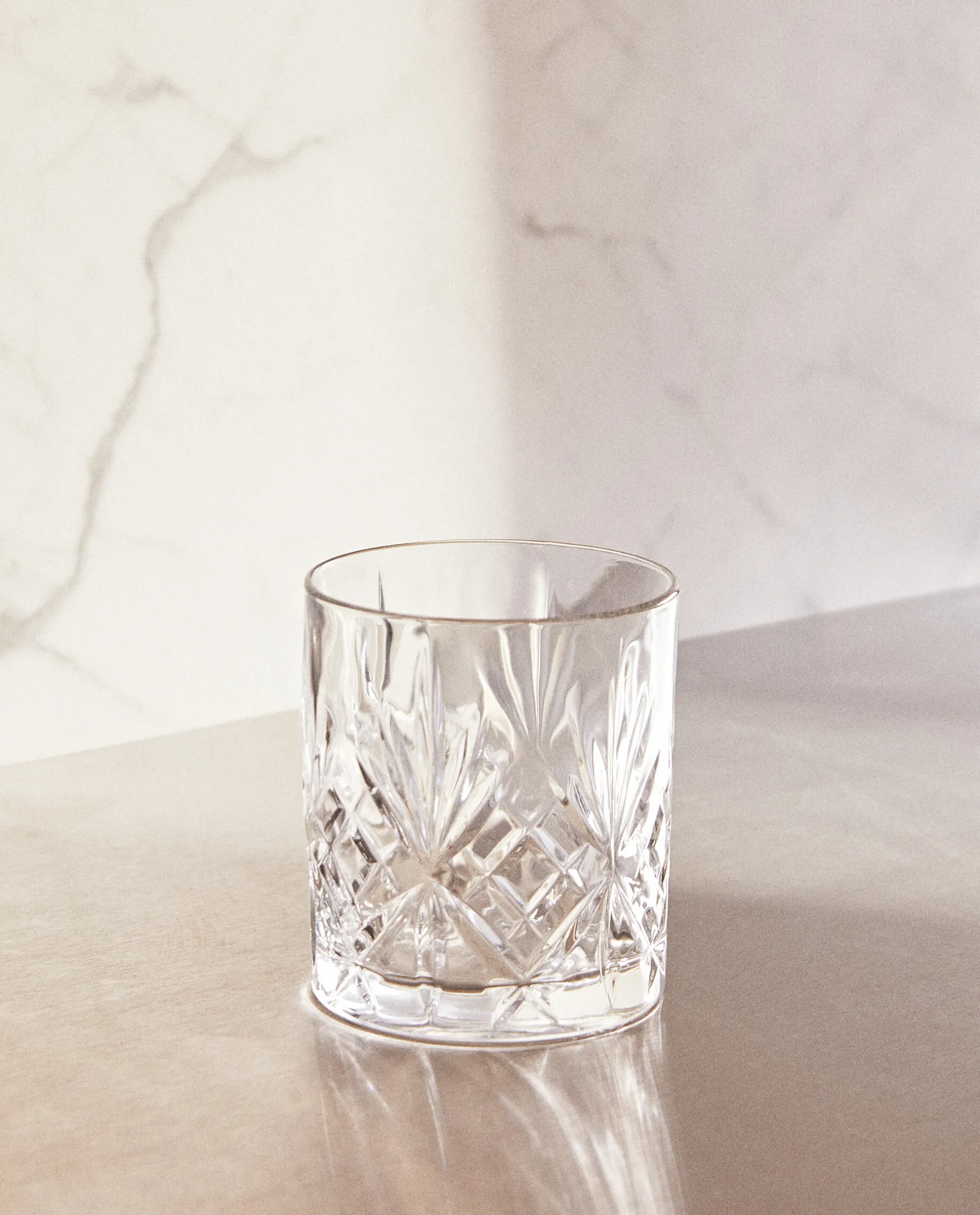 ZARA Home Crystalline Tumbler With Raised Design