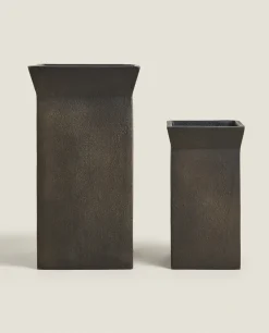 ZARA Home Dark Metal Vase