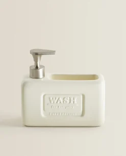 ZARA Home Dish Soap Dispenser With Storage