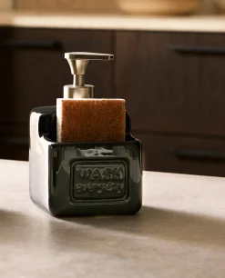 ZARA Home Dish Soap Dispenser With Storage