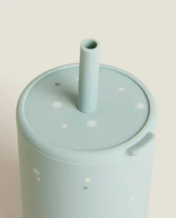 ZARA Home Dots Silicone Tumbler With Straw