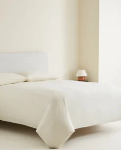 ZARA Home Double Topstitched Duvet Cover