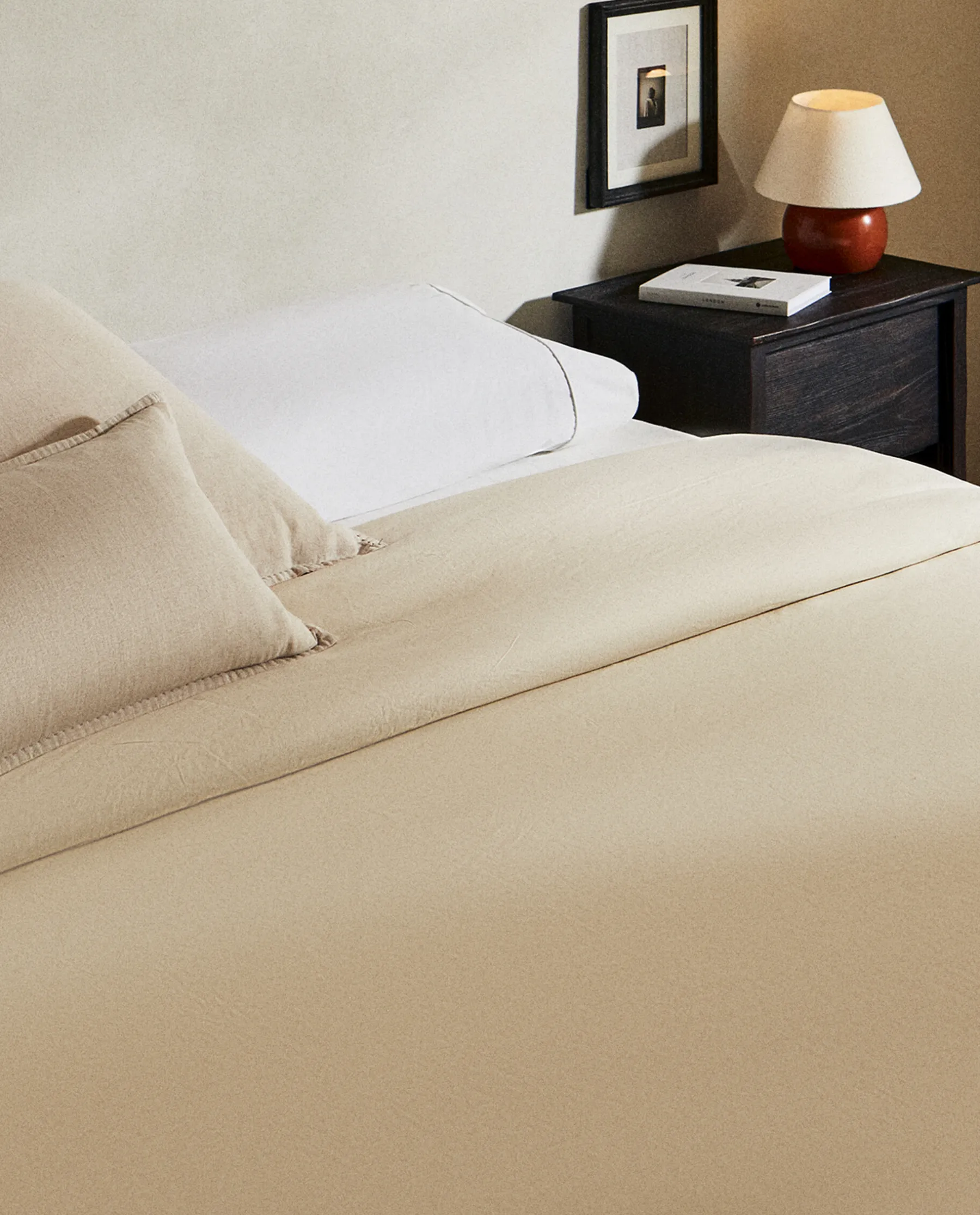 ZARA Home Double Topstitched Duvet Cover