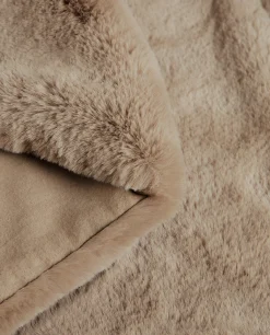 ZARA Home Double-Textured Faux Fur Blanket