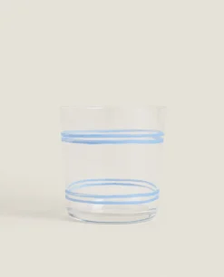 ZARA Home Dragonfly Print Glass Tumbler