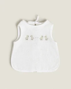 ZARA Home Duck Cross-Stitch Bib