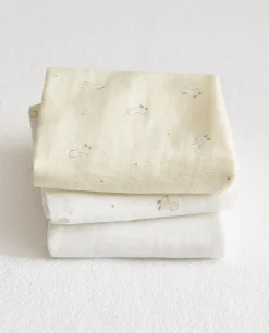 ZARA Home Duck Muslin Cloth (Pack Of 3)