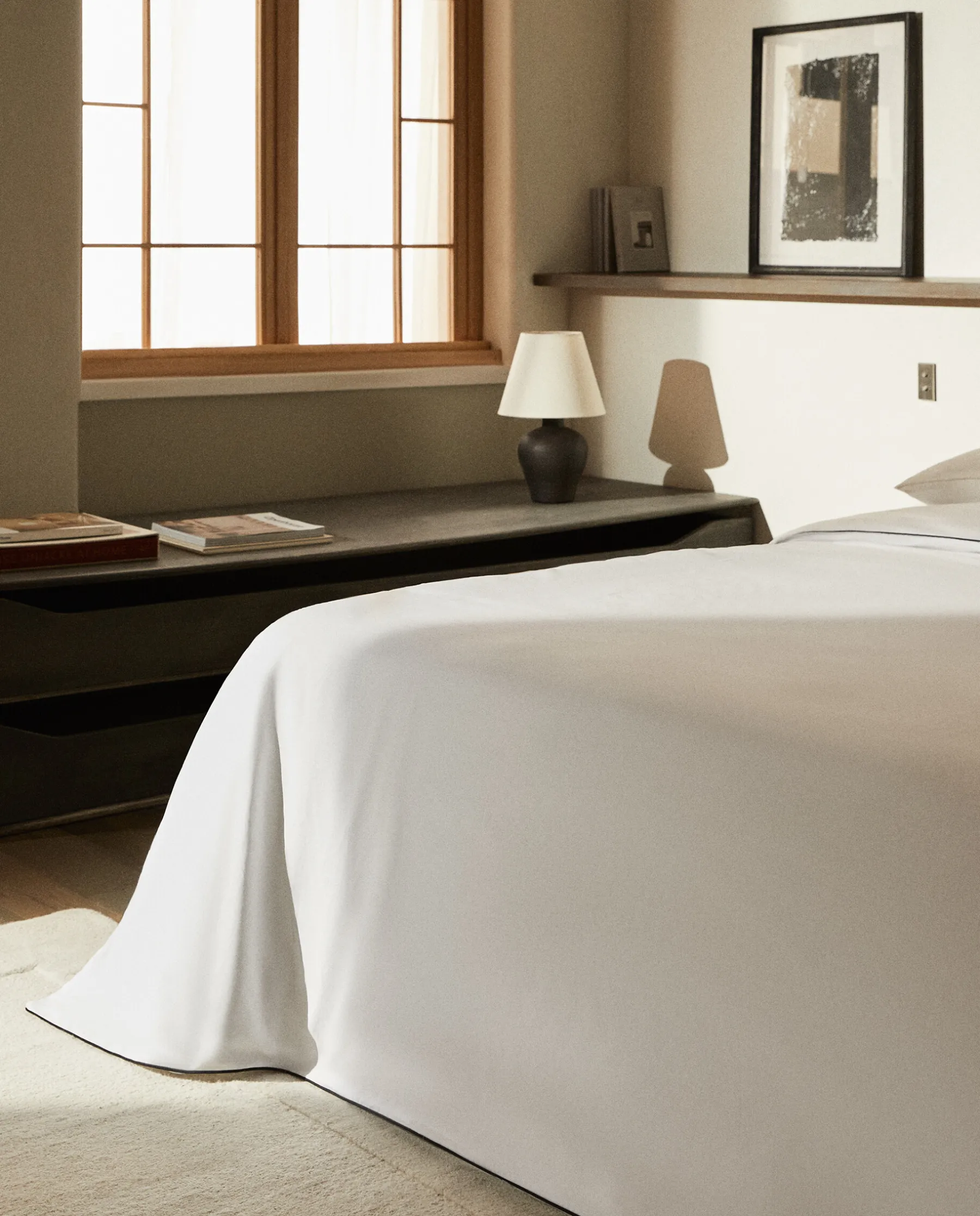 ZARA Home Duvet Cover With Colored Piping Detail