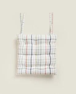 ZARA Home Dyed Thread Check Cushion
