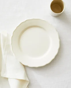 ZARA Home Earthenware Dinner Dish With Raised-Design Edge