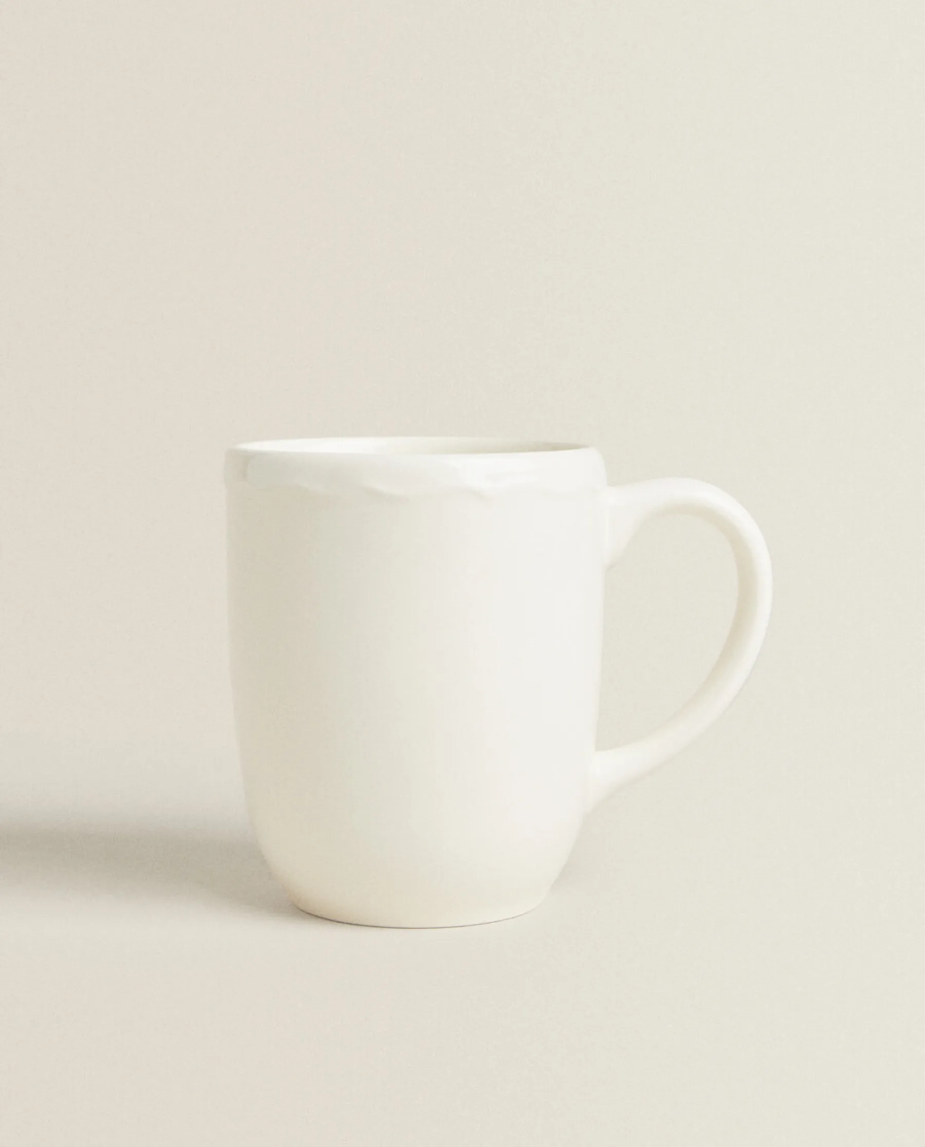 ZARA Home Earthenware Mug With A Raised-Design Edge