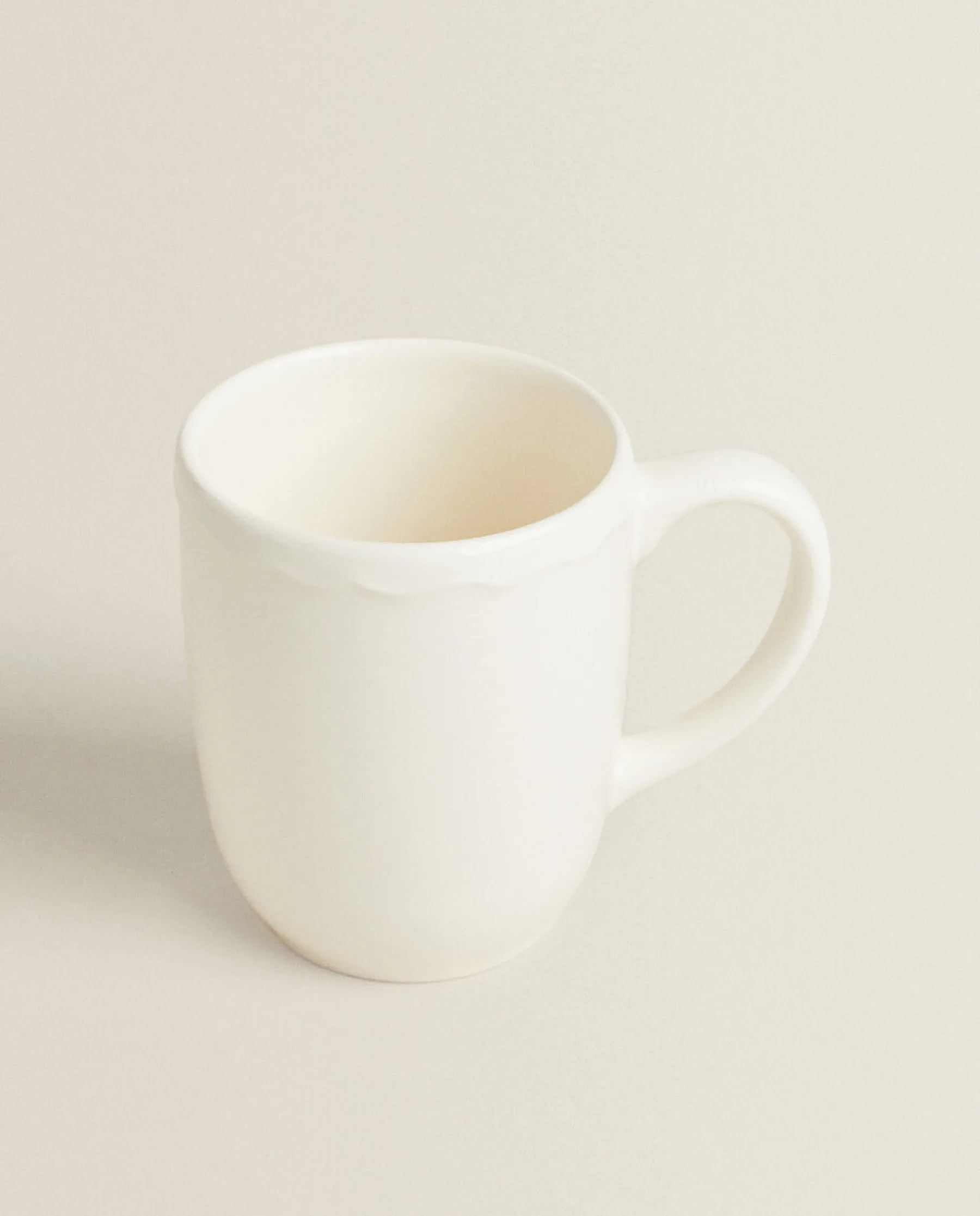 ZARA Home Earthenware Mug With A Raised-Design Edge