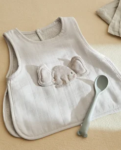ZARA Home Elephant Cotton Terrycloth Bib