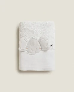 ZARA Home Elephant Cotton Terrycloth Towel