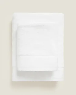 ZARA Home Embroidered Border Towel