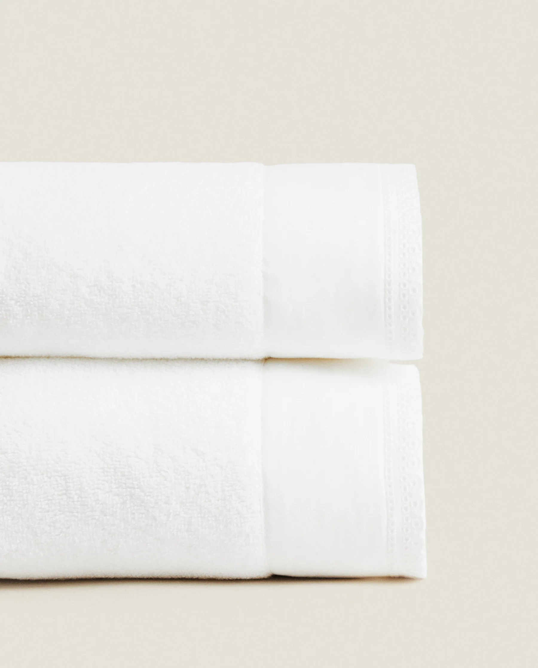 ZARA Home Embroidered Border Towel