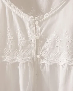 ZARA Home Embroidered Cotton Nightgown