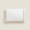 ZARA Home Embroidered Throw Pillow Cover