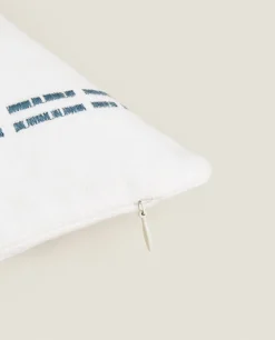 ZARA Home Embroidered Throw Pillow Cover