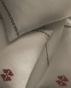 ZARA Home Embroidered Throw Pillow Cover