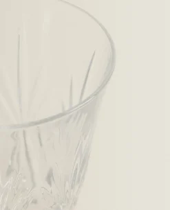 ZARA Home Engraved Crystalline Wine Glass