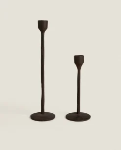 ZARA Home Faceted Metal Candlestick