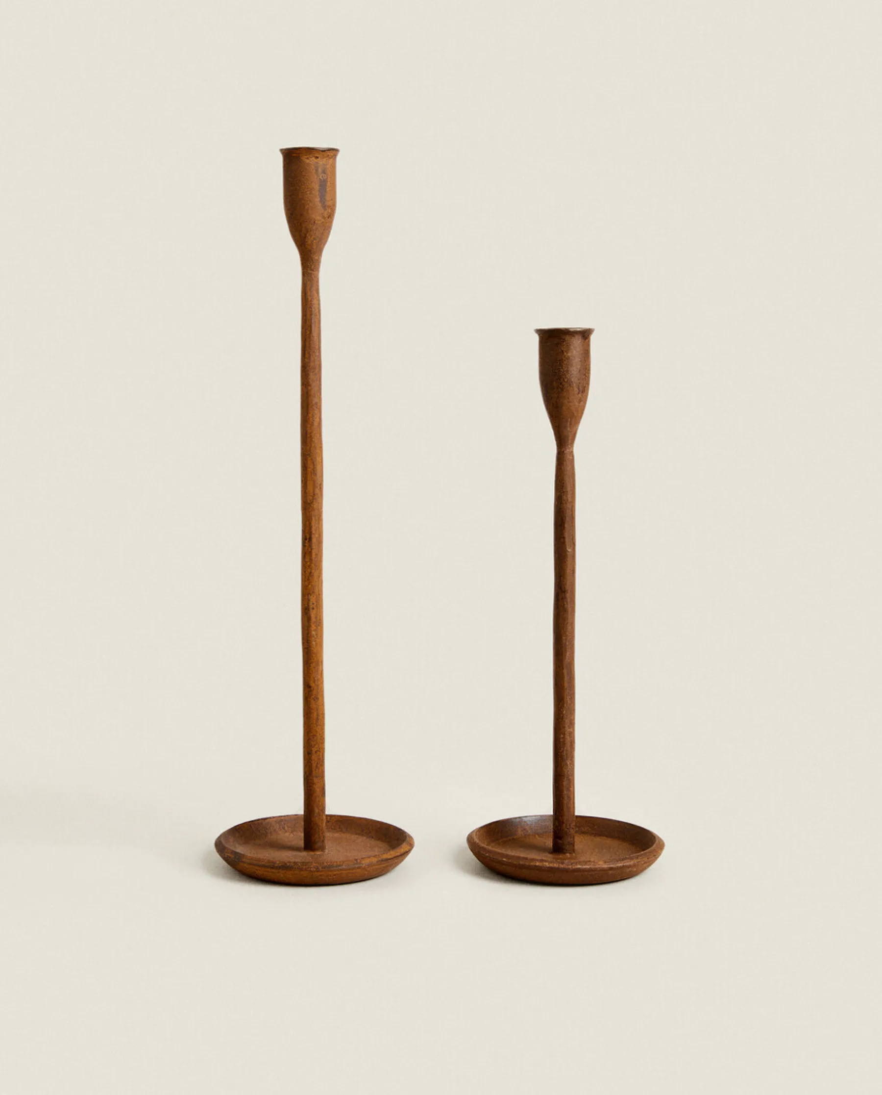 ZARA Home Faceted Metal Candlestick